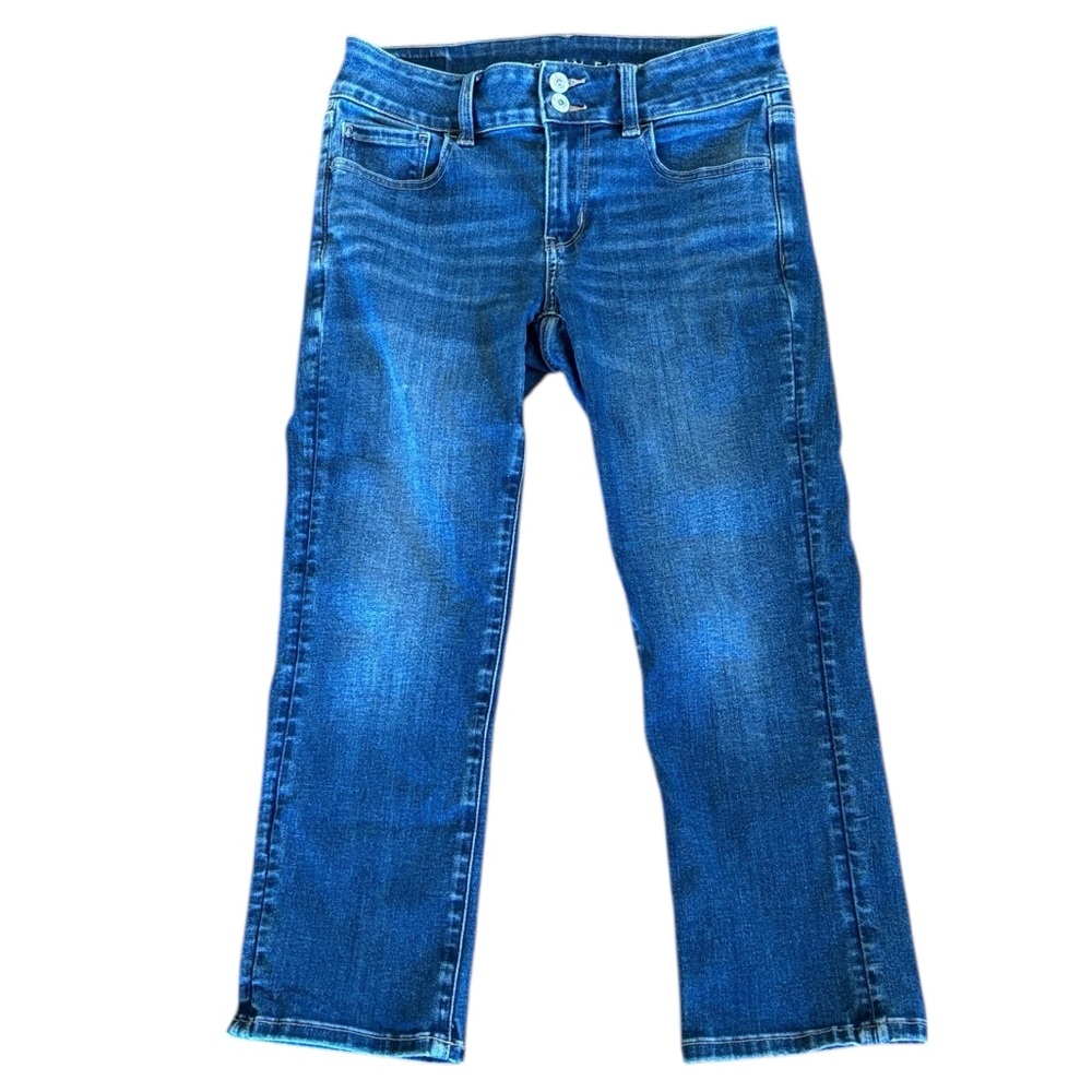 American Eagle Artist Crop Blue Jeans Size 2